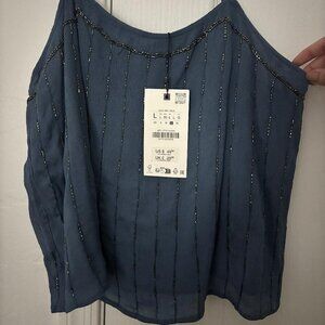 ZARA BEADED STRAPPY TOP
